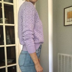 J. Crew Open Knit Crew Neck Sweater